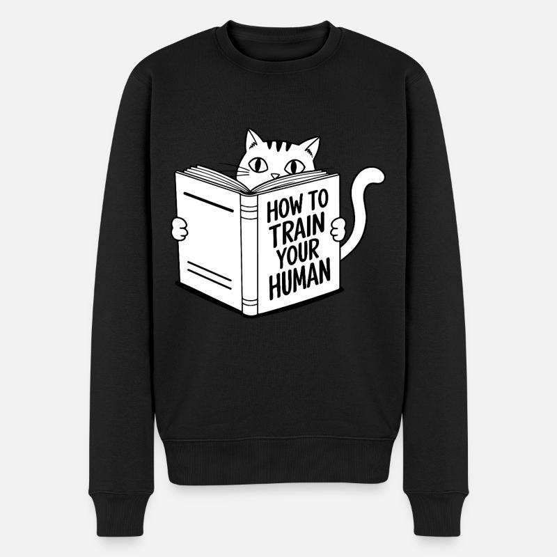 Drôle de chat - Pull Premium bio Homme - noir