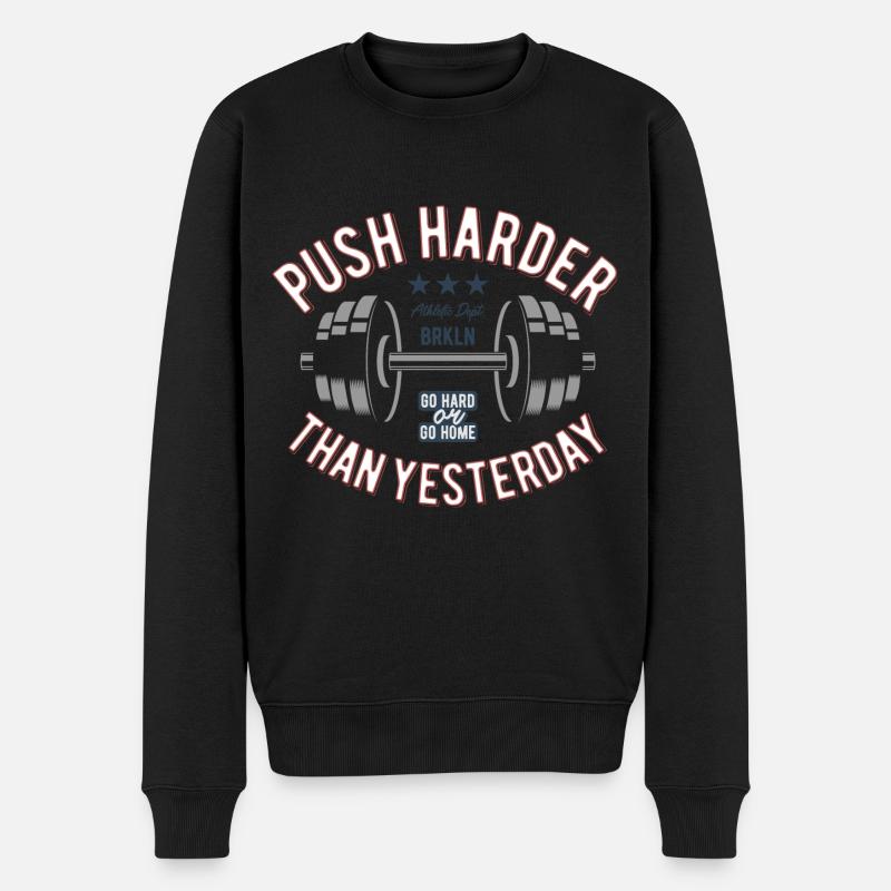 La musculation est ma passion - Pull Premium bio Homme - noir