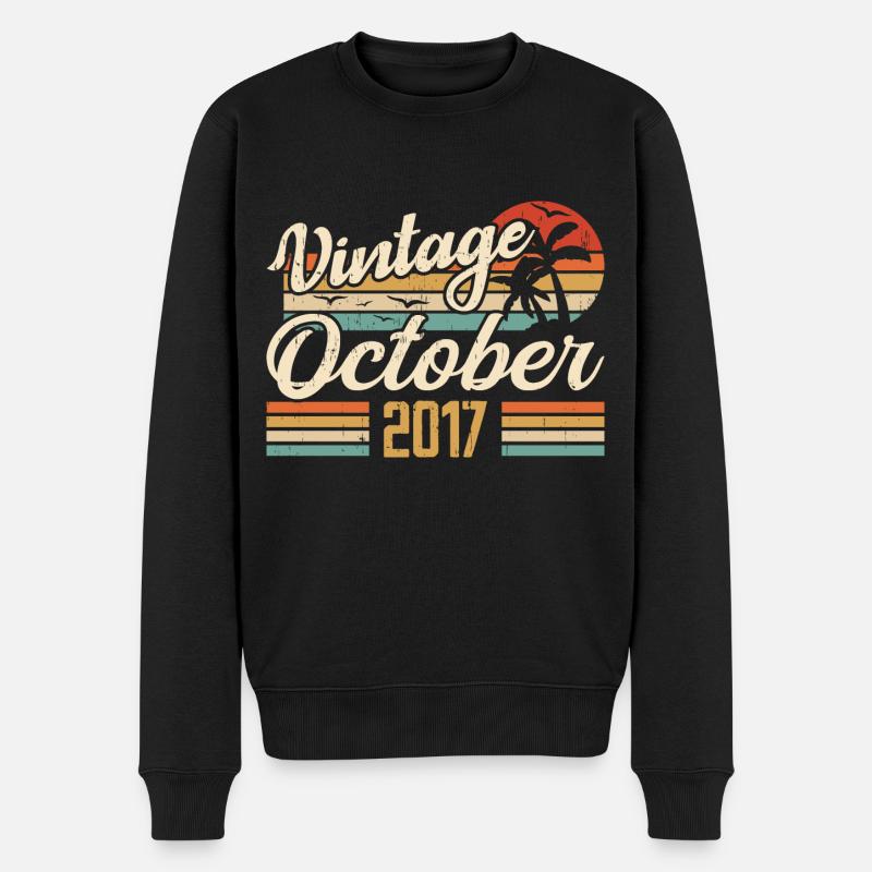 Octobre 2017 Cadeau Anniversaire - 2017 - Pull Premium bio Homme - noir
