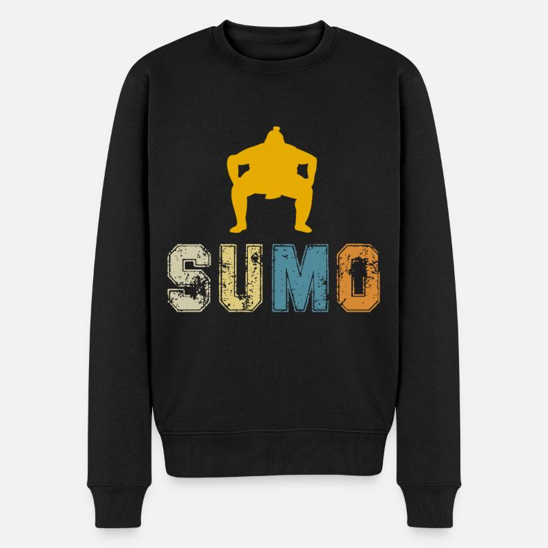 Sumo - Männer Premium Bio Pullover - Schwarz