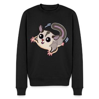 Sugar Glider - Männer Premium Bio Pullover - Schwarz - Vorne - Nico (187cm)
