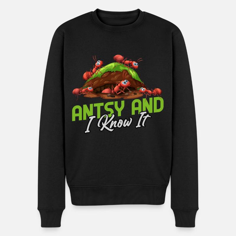 Antsy et je le sais - Pull Premium bio Homme - noir