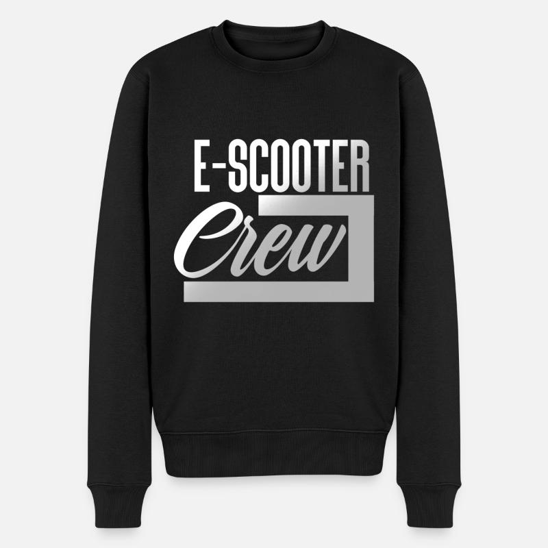 E Scooter Roller Elektroroller - Männer Premium Bio Pullover - Schwarz