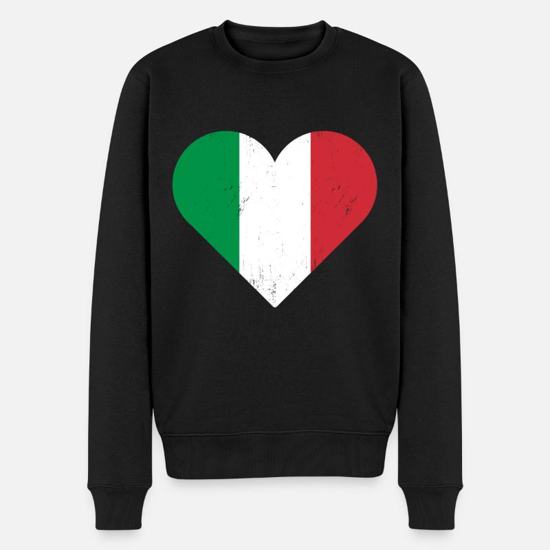 Italie - Pull Premium bio Homme - noir