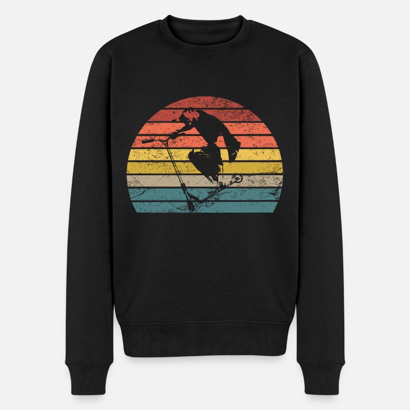 scooter acrobatique - Pull Premium bio Homme - noir