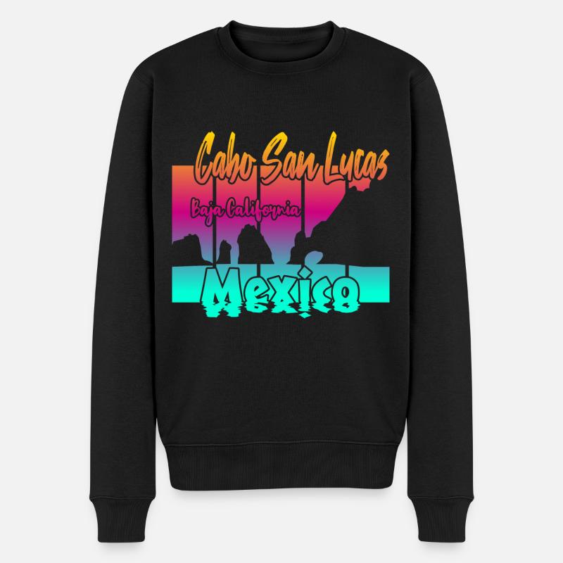 Cabo San Lucas Mexique - Pull Premium bio Homme - noir