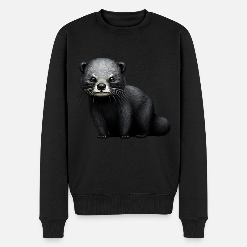 Intriguing Binturong - Men's Premium Organic Jumper - black