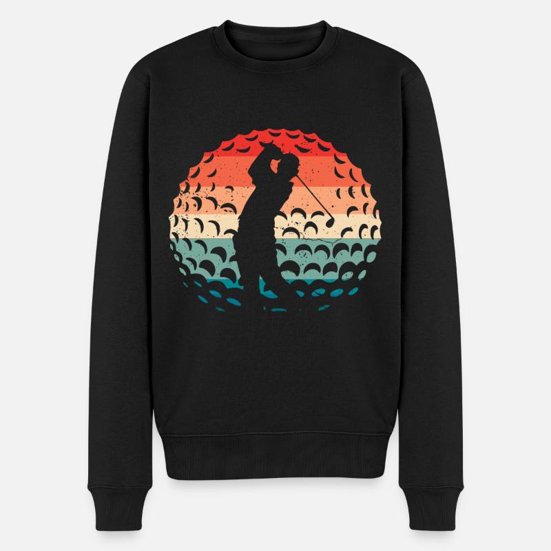 Golfeur de golf - Pull Premium bio Homme - noir