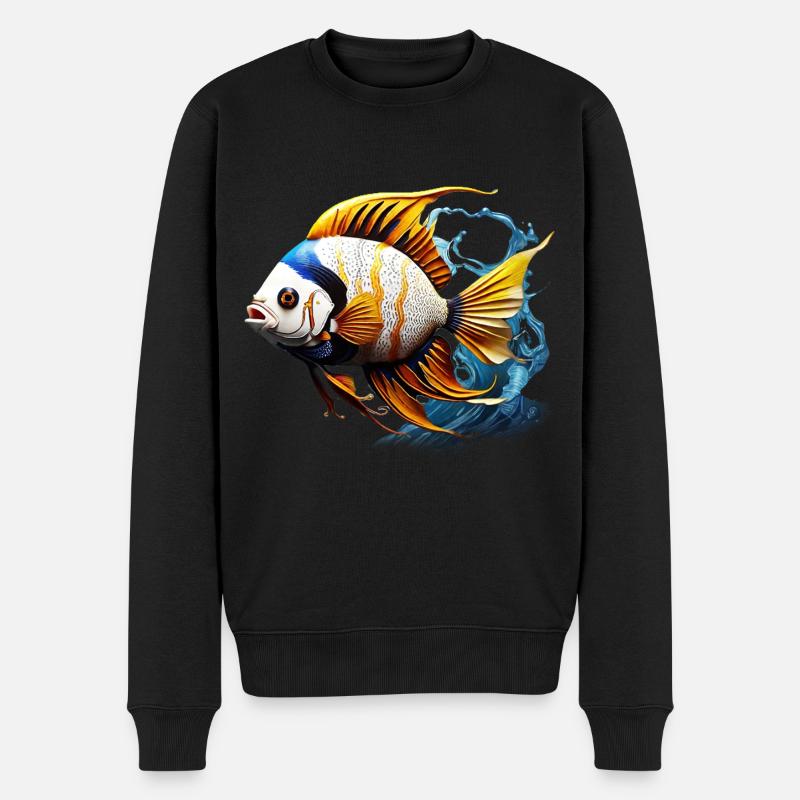 Angelfish - Pull Premium bio Homme - noir