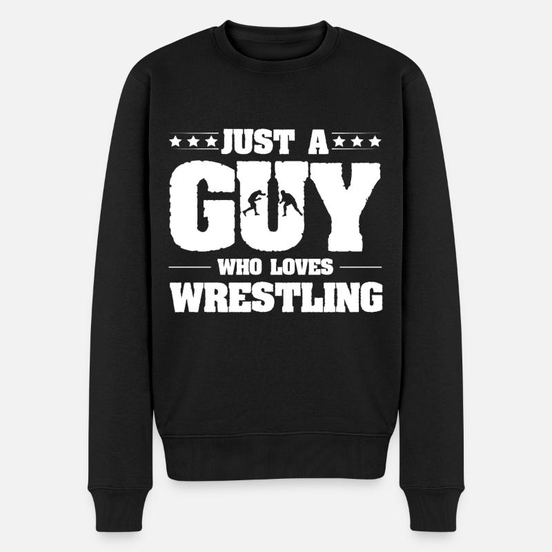 Lutte - Pull Premium bio Homme - noir