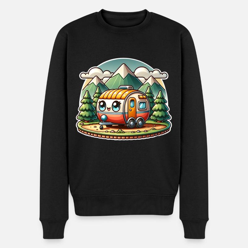 Camping camping-car caravane Enfants - Pull Premium bio Homme - noir