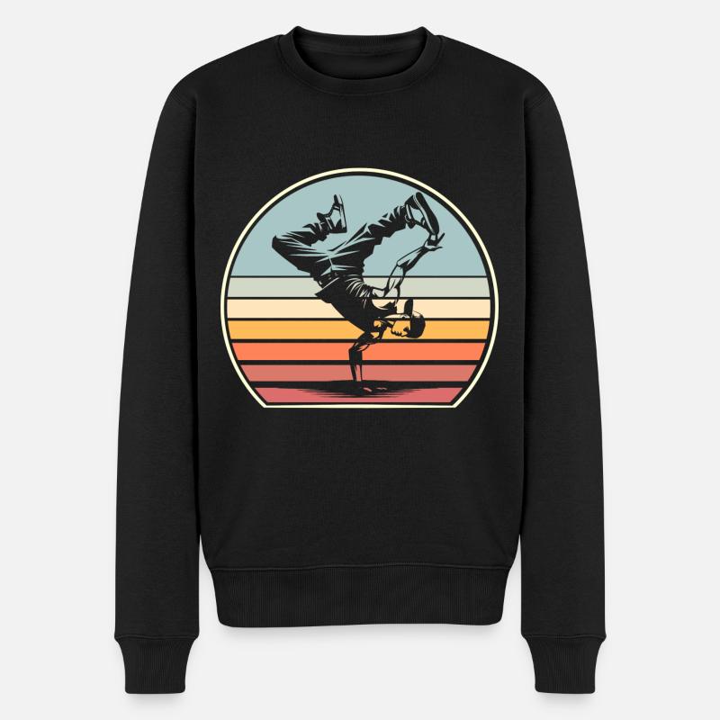 Breakdance - Pull Premium bio Homme - noir