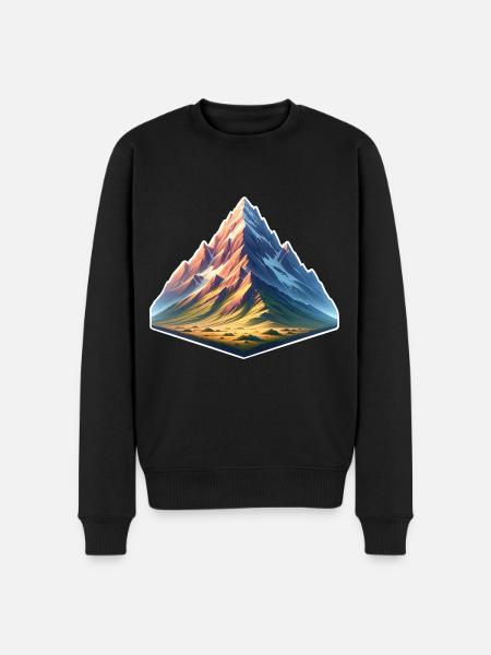 Berg - Männer Premium Bio Pullover - Schwarz