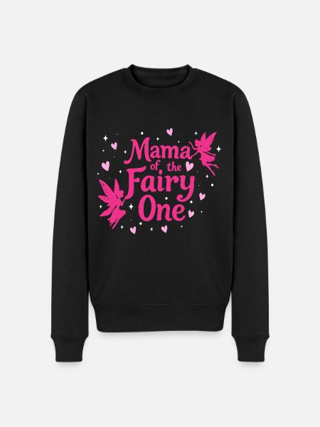 Mama of the fairy One - Men's Premium Organic Jumper - black
