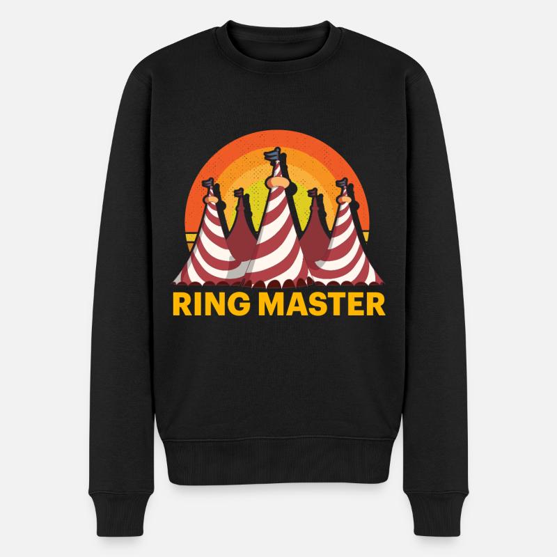 Ringmeister - Männer Premium Bio Pullover - Schwarz