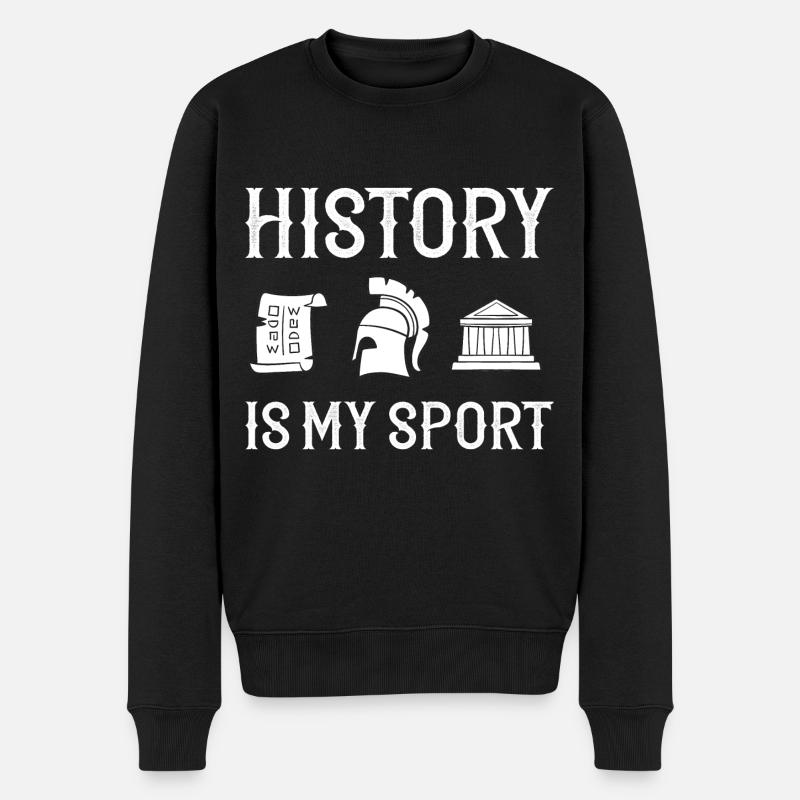 Geschichte Lehrer Lektion Professor Historiker - Männer Premium Bio Pullover - Schwarz