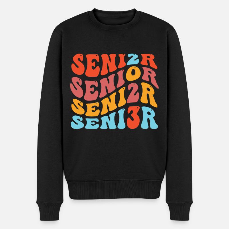 Pensioner 2023 Rétro Design - Pull Premium bio Homme - noir