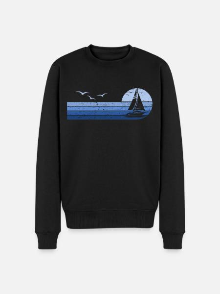 Voilier Sailor Sailboat Captain - Pull Premium bio Homme - noir