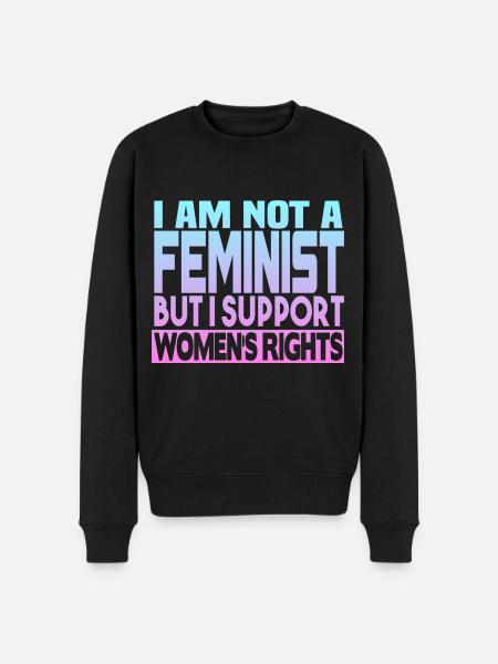 Supports women's rights - Men's Premium Organic Jumper - black
