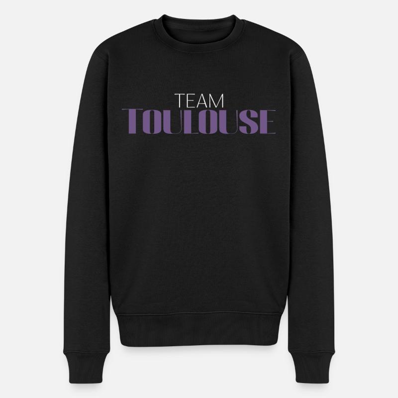 Team Chocolatine Toulouse Drôle - Pull Premium bio Homme - noir