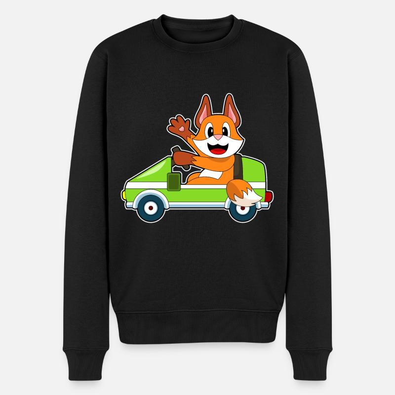 Voiture Fuchs - Pull Premium bio Homme - noir