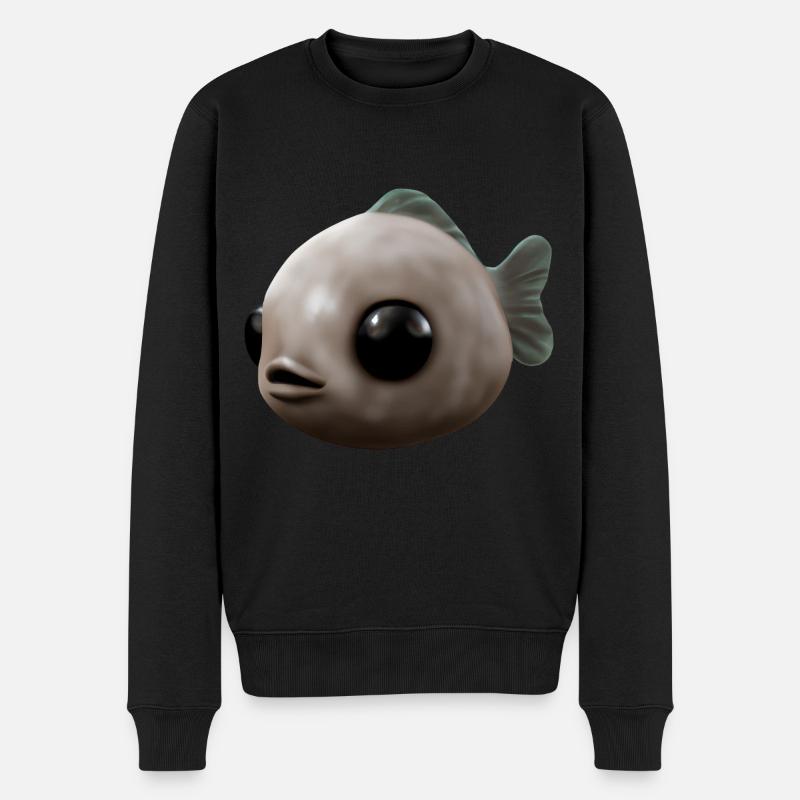 Petit gros poisson - Pull Premium bio Homme - noir