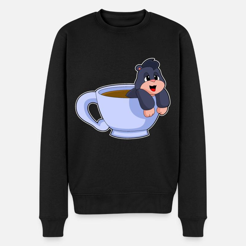 Mole Coffee Mug - Men's Premium Organic Jumper - black