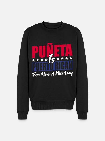 Camiseta Puerto Rico - Sudadera ecológica prémium para hombre - negro