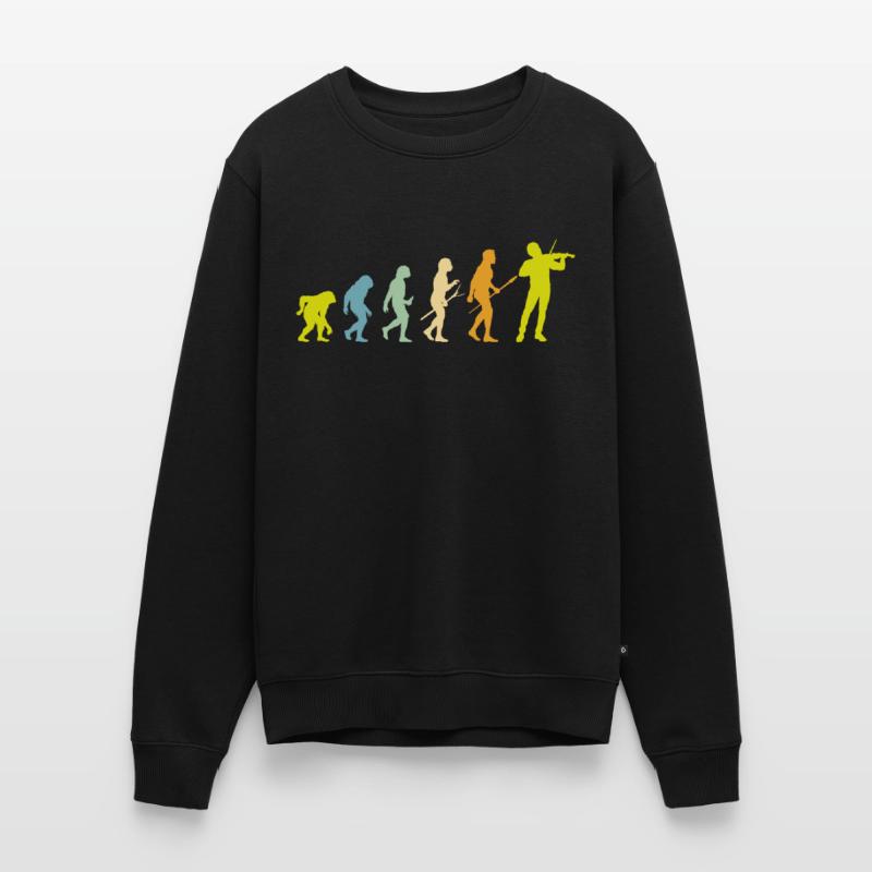 Violin Evolution Violin Violin Gift Men's Premium Organic Jumper