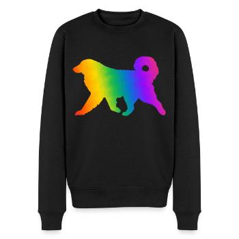 Pyrenäen-Sennenhund, vollständig anpassbar nach Wunsch - Männer Premium Bio Pullover - Schwarz - Vorne - Nico (187cm)