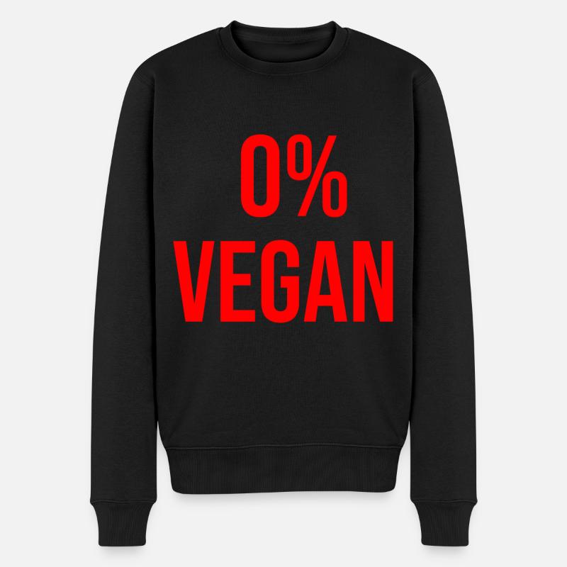 0 pour cent végétalien - Pull Premium bio Homme - noir