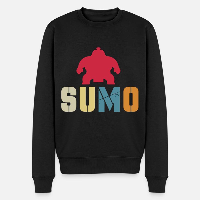 Sumo - Männer Premium Bio Pullover - Schwarz