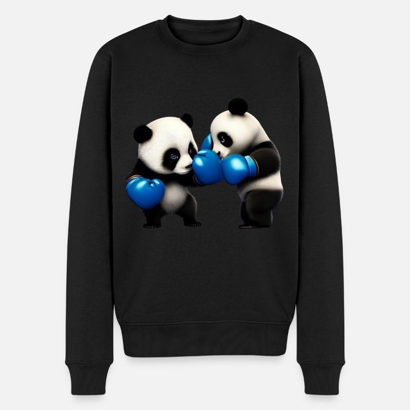 Combattre les pandas - Pull Premium bio Homme - noir