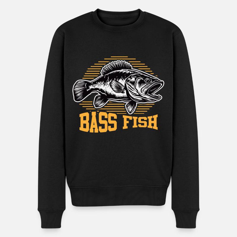 Poisson bar - Pull Premium bio Homme - noir