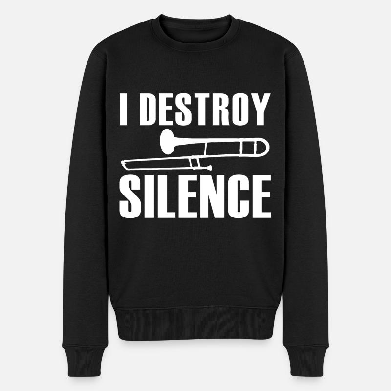 Trombone - Pull Premium bio Homme - noir