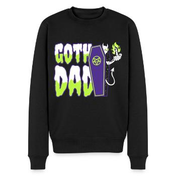 Goth Dad - Männer Premium Bio Pullover - Schwarz - Vorne - Nico (187cm)