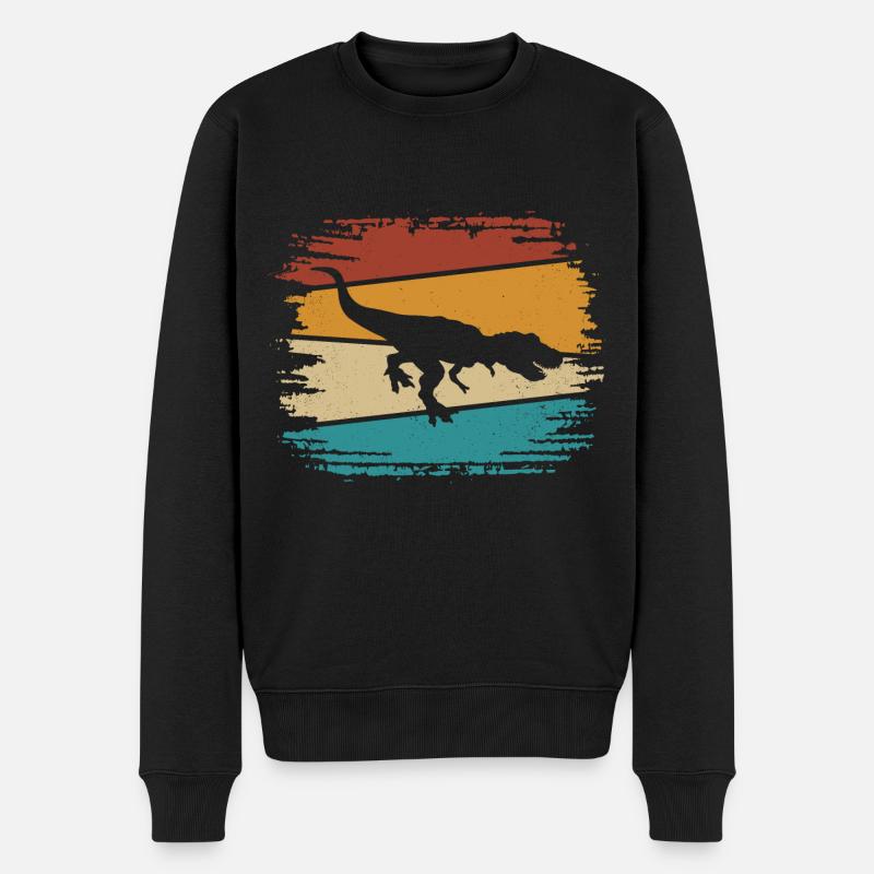 Dinosaure T Rex - Pull Premium bio Homme - noir