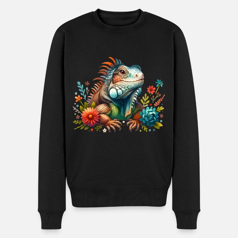 Iguane - Pull Premium bio Homme - noir