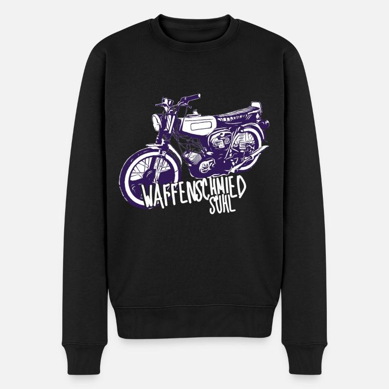 Simme Sr51/Schwalbenfahrer / Ostalgie /Mofa / KR51 - Männer Premium Bio Pullover - Schwarz