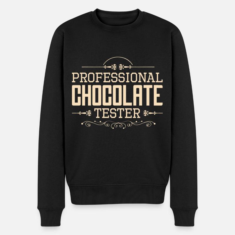 Schokolade Tafelschokolade schokoriegel Backen - Männer Premium Bio Pullover - Schwarz