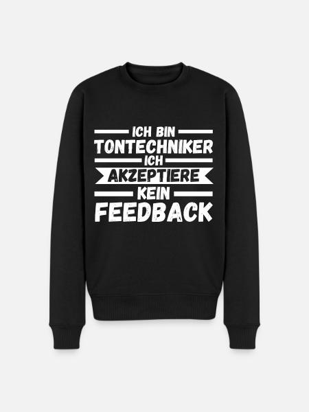 Toningenieur Tontechnik Tontechniker - Männer Premium Bio Pullover - Schwarz