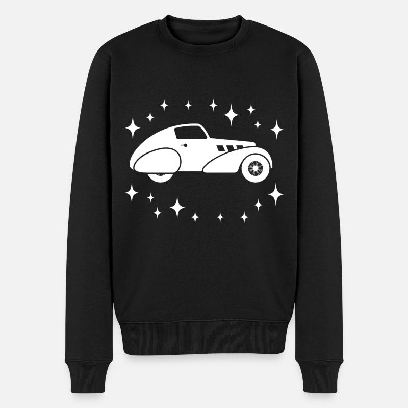 Oldtimer - Auto Nostalgisch Fahrzeuge - Männer Premium Bio Pullover - Schwarz