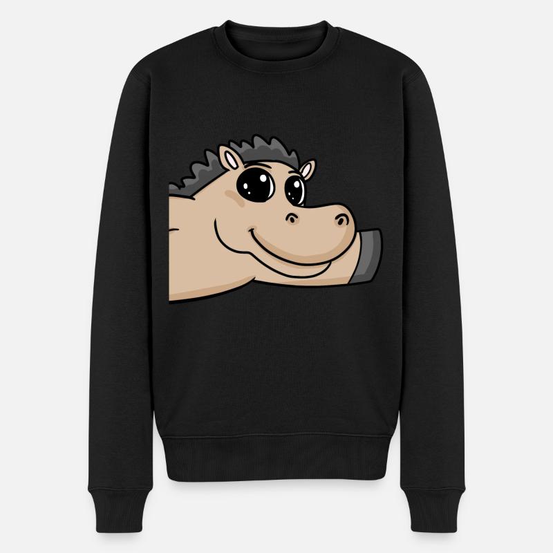 Salutation des chevaux - Pull Premium bio Homme - noir