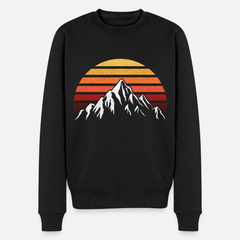 Soleil levant - Pull Premium bio Homme - noir
