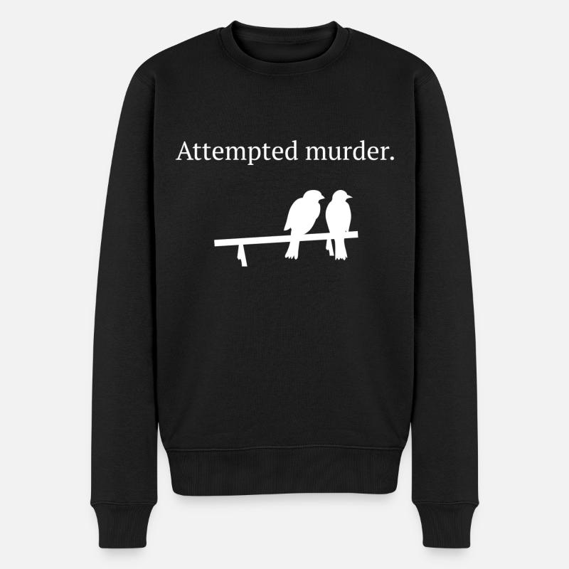 Attempted Murder - Men's Premium Organic Jumper - black