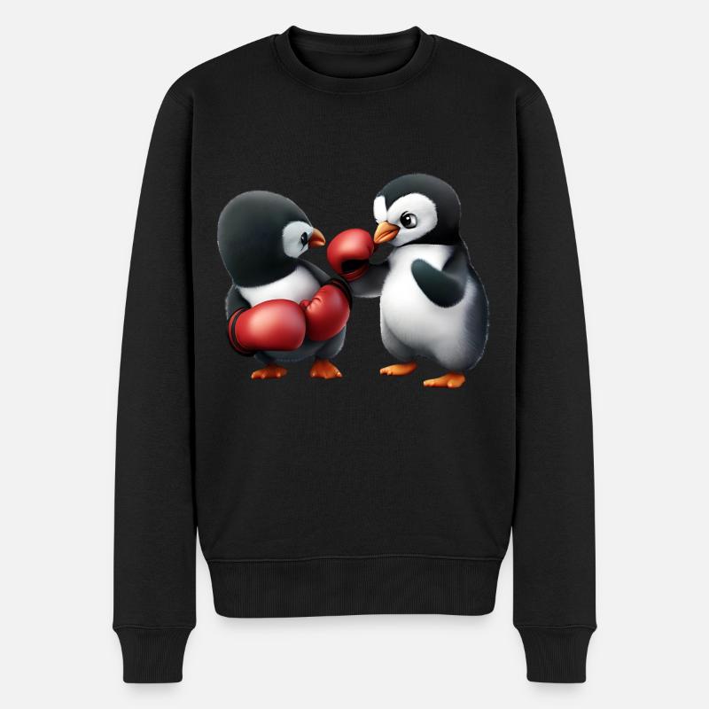 Match de boxe Penguin - Pull Premium bio Homme - noir