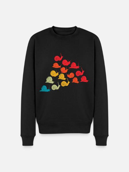 Snail lovers Types of snails owners - Men's Premium Organic Jumper - black