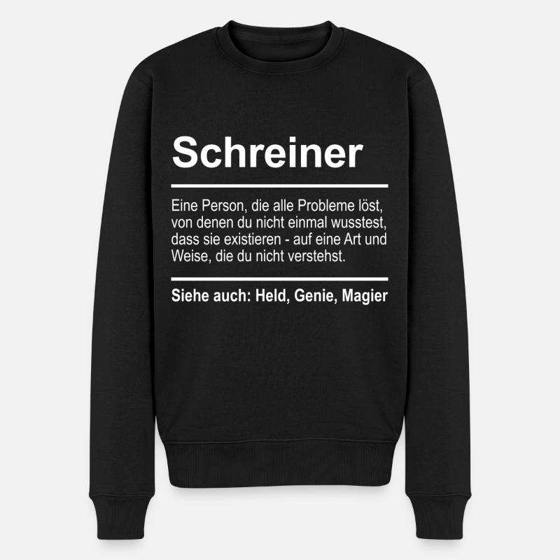 Schreiner - Männer Premium Bio Pullover - Schwarz