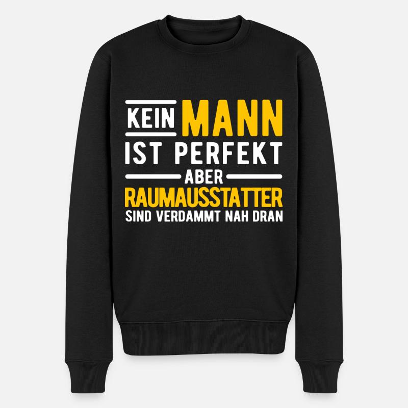 Raumausstatter Geschenk - Männer Premium Bio Pullover - Schwarz