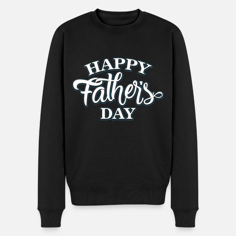 Bonne fête des pères - Pull Premium bio Homme - noir